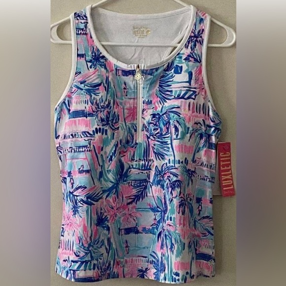 Lilly Pulitzer luxletic Meryl racer back top NWT size Medium - Picture 4 of 10